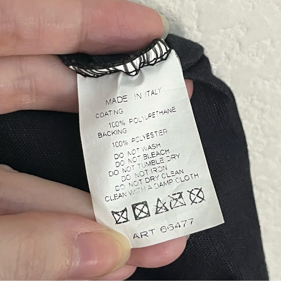 BooHoo Black Shorts Faux Vegan Leather High Waisted Pockets Bikercore Sz S - Picture 8 of 9